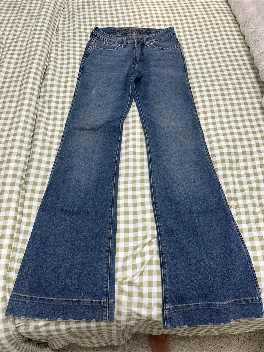 Classic Dark Blue Flare Jeans - Wide Leg